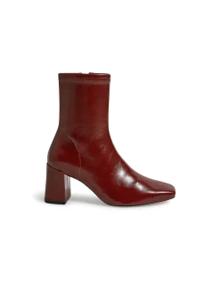 Wilara Square Toe Block Heel Ankle Boots