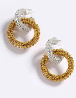 WILD SPARKLE DOUBLE HOOPS