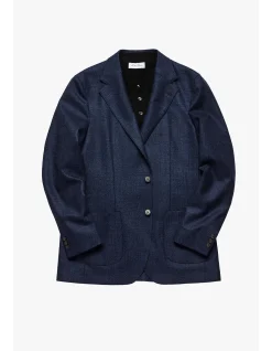 WILL BLAZER - WOOL IN BLUE TWEED