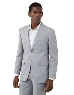WINDOW CHECK PEAK LAPEL SUIT JACKET