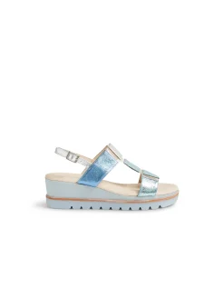 Winstall Metallic Strap Platform Sandals