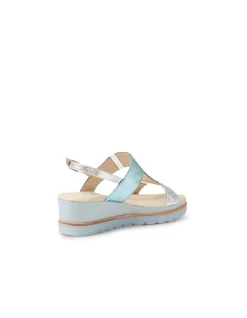 Winstall Metallic Strap Platform Sandals