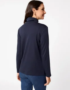 WINTERLOCK ROLL NECK SKIVVY