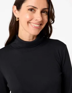 WINTERLOCK ROLL NECK SKIVVY