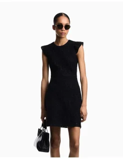 WOMAN'S EMBROIDERED DRESS WITH CAP SLEEVES