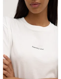 Womens Atelier Logo Tee Antique White