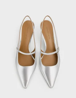 Women's Covered Open-back Heels