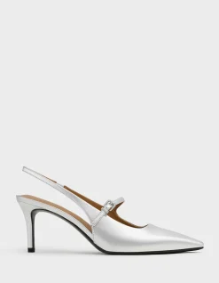 Women's Covered Open-back Heels