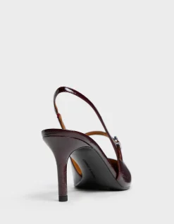 Women's Covered Open-back Heels