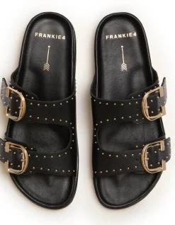 WOMEN'S Deon Black Stud SANDAL