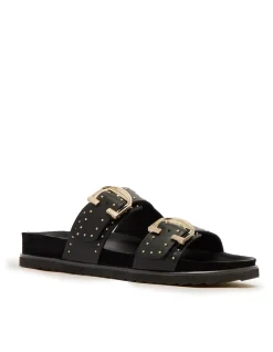 WOMEN'S Deon Black Stud SANDAL