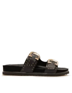 WOMEN'S Deon Black Stud SANDAL