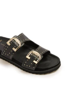 WOMEN'S Deon Black Stud SANDAL