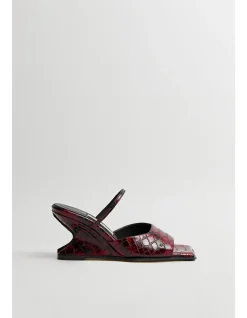 Women's Egle Red Snake Sandals