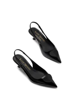 Women's perfect pair heart slingback kitten heel shoe