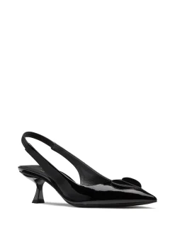 Women's perfect pair heart slingback kitten heel shoe