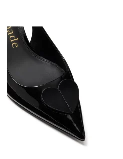Women's perfect pair heart slingback kitten heel shoe
