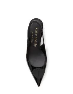 Women's perfect pair heart slingback kitten heel shoe