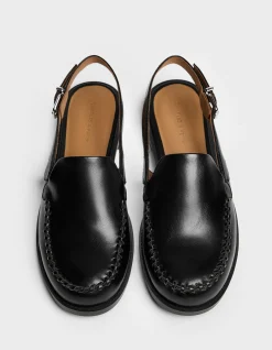 Women's Covered Open-back Flats