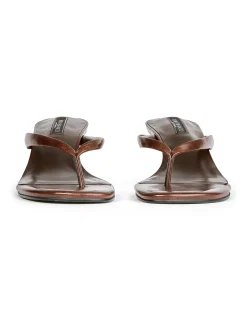 Women's Edgy Wedge Thong Sandal