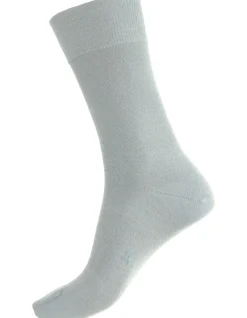women's fine merino wool plain crew cut sock