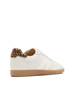 WOMEN'S Levi White/Leopard Print SNEAKER