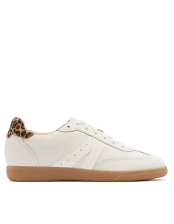 WOMEN'S Levi White/Leopard Print SNEAKER