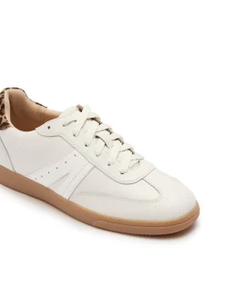 WOMEN'S Levi White/Leopard Print SNEAKER
