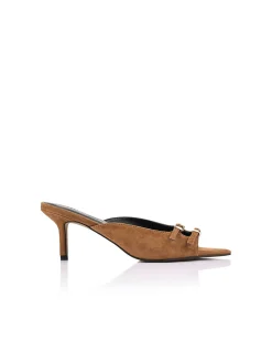 WOMEN'S Shannon Suede Buckle Mule SANDAL