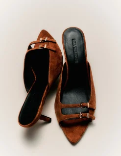 WOMEN'S Shannon Suede Buckle Mule SANDAL