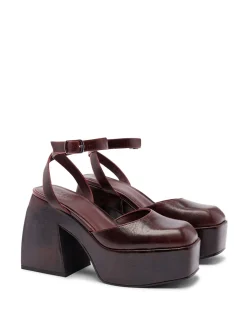 WOMEN'S THE TWIGGY BROWN PLATFORM SANDAL