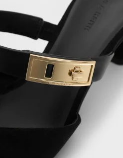Women's Velvet Mule Shoes