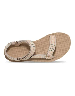 WOMEN'S W ORIGINAL UNIVERSAL MODERN CHECK TAUPE SANDAL