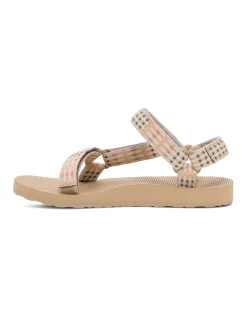 WOMEN'S W ORIGINAL UNIVERSAL MODERN CHECK TAUPE SANDAL