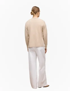 Wool Cashmere Relaxed V Cardigan