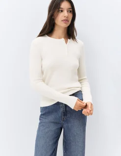 WOOL HENLEY KNIT