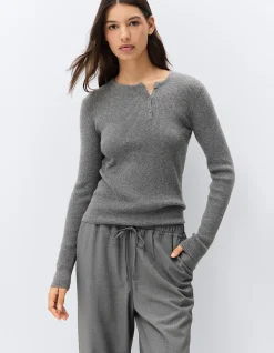 WOOL HENLEY KNIT