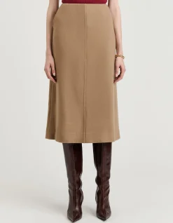 WOOL A LINE SKIRT