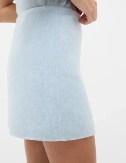 WOOL BLEND MINI SKIRT