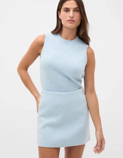 WOOL BLEND MINI SKIRT