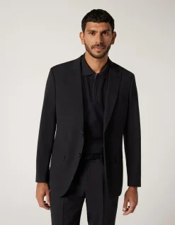 Wool Blend Regular Stretch Tailored Jacket