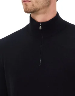 WOOL & CASHMERE 1/4 ZIP JUMPER