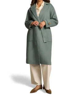 Wool Coat - Steel Blue