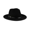 Wool Felt Fedora - Black