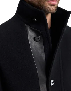 WOOLLEN FUNNEL NECK COAT