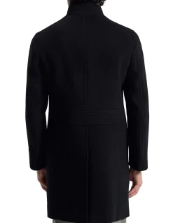 WOOLLEN FUNNEL NECK COAT