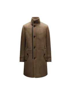 WOOLLEN FUNNEL NECK COAT