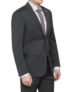 Wool Pinhead Jacket with Modern Fit