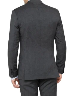 Wool Pinhead Jacket with Modern Fit