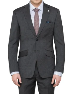 Wool Pinhead Jacket with Modern Fit